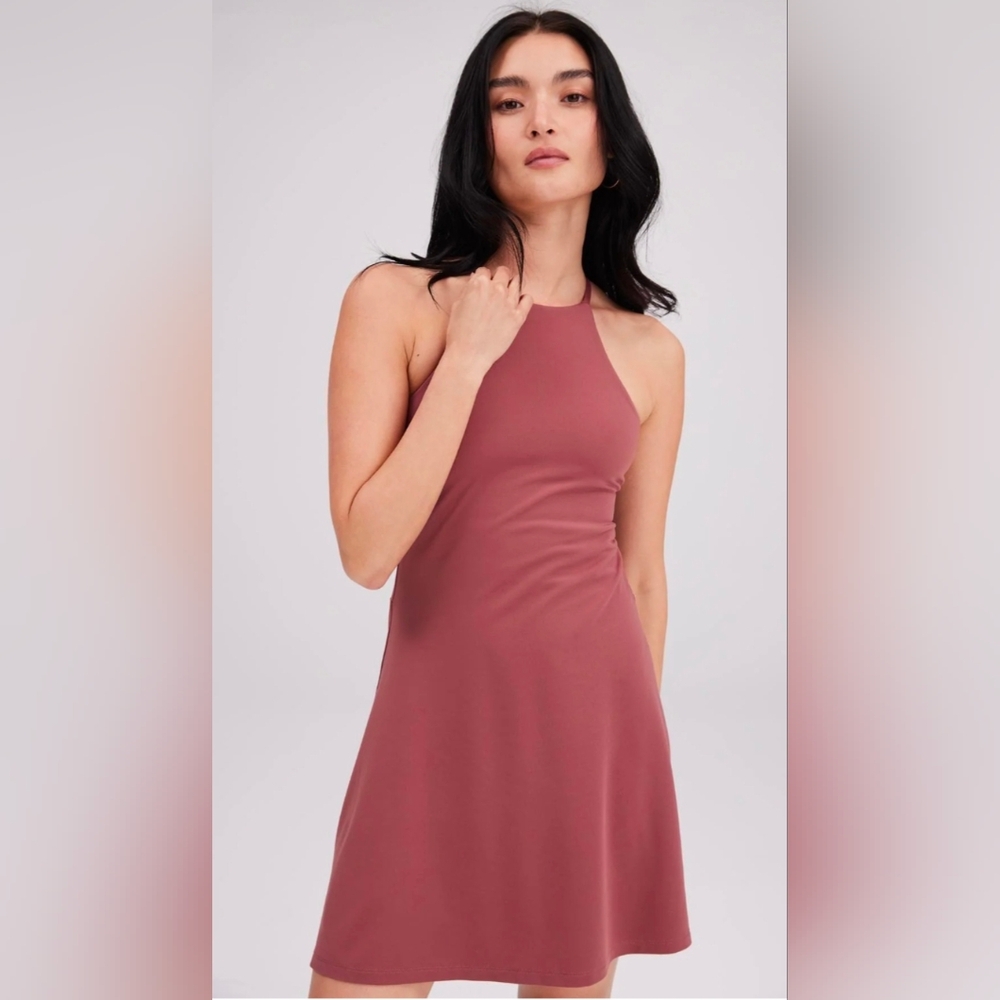 Girlfriend Collective Active Tennis Dress Built In Shorts Size Small